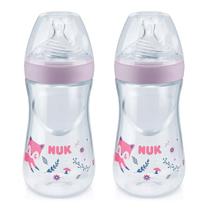 Kit 2 Mamadeiras Nuk Essence 270ml +6m Lilás Nuk Kit 2 Mamadeiras Nuk Essence 270ml +6m Lilás Nuk
