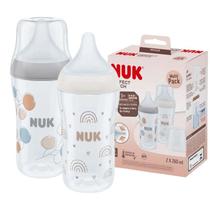 Kit 2 Mamadeiras Perfect Match 260ml 3+ Meses Rainbow Twing Fluxo Médio Nuk