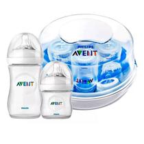 Kit 2 Mamadeiras Petala 125/260ML + Esterilizador