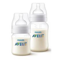 Kit 2 Mamadeiras Philips Avent Clássicas 125ml + 260ml Kit 2 Mamadeiras Philips Avent Clássicas 125ml + 260ml