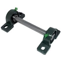 Kit 2 Mancal Pedestal P206 Com Rolamento 30Mm Com Eixo 70Cm Kit 2 Mancal Pedestal P206 Com Rolamento 30Mm Com Eixo 70Cm