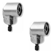 Kit 2 Mandril Angular 1/4 Para Parafusadeiras Charbs