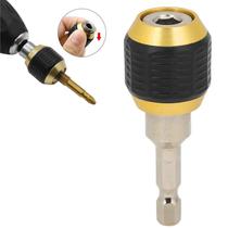 Kit 2 Mandril De Aperto Rápido 1/4 Adaptador Parafusadeira