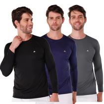 Kit 2 Manga Longa Térmica Masculina Proteção 50+ Uv
