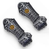 Kit 2 Manopla de Combate Luva Escudo Luta Medieval JR0952