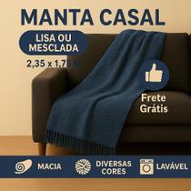 Kit 2 Manta para Sofá 2 ou 3 Lugares 2,35 x 1,75 m King Grande Capa para Sofá Peseira Cama Colcha Cama