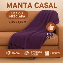 Kit 2 Manta para Sofá 2 ou 3 Lugares 2,35 x 1,75 m King Grande Capa para Sofá Peseira Cama Colcha Cama