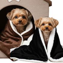 Kit 2 Manta Pet Dupla Face Soft Sherpa Coberdrom Macia Cachorro Gato Kit 2 Manta Pet Dupla Face Soft Sherpa Coberdrom Macia Cachorro Gato