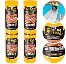 Kit 2 Mantas Asfalticas Auto Adesiva Aluminizada 90cm X 10m