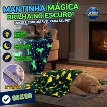 Kit 2 Mantas Pet Cobertor Infantil Que Brilha No Escuro Para Cachorros e Gatos Bebe Menina Menino Kit 2 Mantas Pet Cobertor Infantil Que Brilha No Escuro Para Cachorros e Gatos Bebe Menina Menino