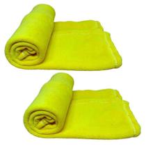 Kit 2 Mantas Pet Cor Amarela