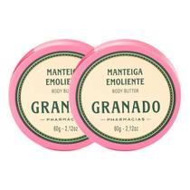 Kit 2 Manteiga Emoliente Granado Hidratante Corporal Pink 60g