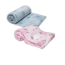 Kit 2 Mantinhas Cobertor Infantil Soninho Do Bebe Poliéster Kit 2 Mantinhas Cobertor Infantil Soninho Do Bebe Poliéster