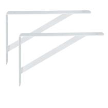 Kit 2 Mão Francesa De Aço Prateleira 30Cm