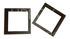 Kit 2 Mão Francesa Quadrada 20cm Ferro Industrial Suporte