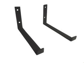 Kit 2 Mão Francesa Suporte Ferro Industrial Reforçado 20cm Kit 2 Mão Francesa Suporte Ferro Industrial Reforçado 20cm