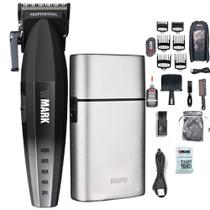 Kit 2 Maquina Wmark Corte NG 2038 Shaver NG 998 Prata