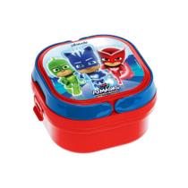 Kit 2 Marmita Com 2 Compartimentos, Trava E Alças 660ml Infantil Decorado Pj Masks Kit 2 Marmita Com 2 Compartimentos, Trava E Alças 660ml Infantil Decorado Pj Masks