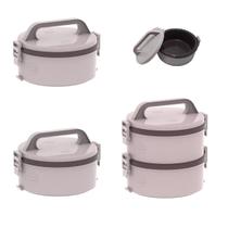 Kit 2 Marmita Termica Alimentos Comida 1,5l Sem Divisória Cinza Kit 2 Marmita Termica Alimentos Comida 1,5l Sem Divisória Cinza