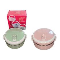 KIT 2 Marmita Térmica Plástico Inox 700ml Lunch Box