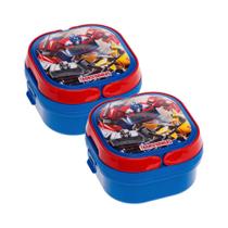 Kit 2 Marmitas 2 Compartimentos Com Alça Transformers Decorado Transformers Kit 2 Marmitas 2 Compartimentos Com Alça Transformers Decorado Transformers