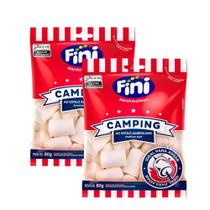 Kit 2 Marshmallows Fini Camping ao Estilo Americano para Assar 80g