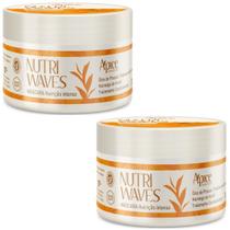 Kit 2 Mascara Capilar Nutrição Intensa Apse Apice Nutri Waves Tratamento Condicionante Vegano 300g