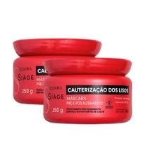 Kit 2 Máscara Capilar Siàge Cauterização dos Lisos 250g