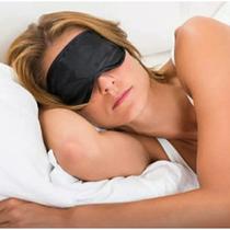 Kit 2 Máscara Com Elástico de Dormir Tapa Olho Preta Lyor