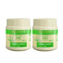 Kit 2 Máscara de Hidratação Capilar Cachos Babosa Macadâmia Nutrição Creme 250g Bio Extratus Kit 2 Máscara de Hidratação Capilar Cachos Babosa Macadâmia Nutrição Creme 250g Bio Extratus