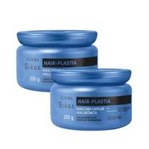 Kit 2 Máscara de Hidratação Capilar Hair Plastia Plástica dos Fios 250g Eudora Siàge