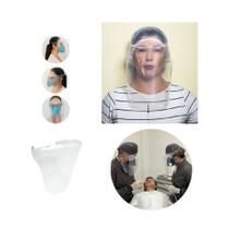 Kit 2 mascara de proteção facial com elástico face shield