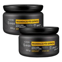 Kit 2 Máscara de Reconstrução Capilar Regeneração Pós Química Óleo de Coco 250g Eudora Siàge Kit 2 Máscara de Reconstrução Capilar Regeneração Pós Química Óleo de Coco 250g Eudora Siàge