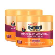 Kit 2 Máscara de Tratamento Niely Gold Nutrição Poderosa com 430g