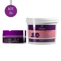 Kit 2 Máscara Dmax Secrets Nutrição 1,5kg + 2 Web Mask Máscara Efeito Teia 250g