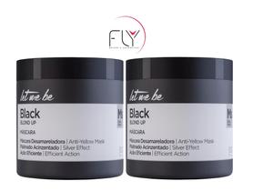 Kit 2 Máscara Matizadora Black Blond UP Let Me Be 500 g Kit 2 Máscara Matizadora Black Blond UP Let Me Be 500 g