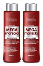 Kit 2 Máscara Matizadora Mega Marsala Intenso Forever 500Ml