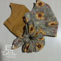 Kit 2 máscaras + 1scrunchie Lolita