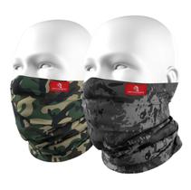 Kit 2 Mascaras Bandanas Matadeira Buff Tubneck Ciclismo Motociclista Kit 2 Mascaras Bandanas Matadeira Buff Tubneck Ciclismo Motociclista