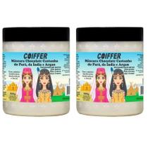 Kit 2 Máscaras Chocolate Castanha do Pará e da Índia Coiffer 500g