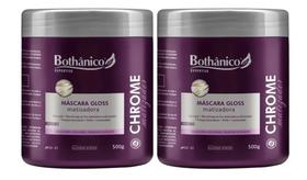 Kit 2 Máscaras Chrome Matizador 500g Bothânico Cosméticos