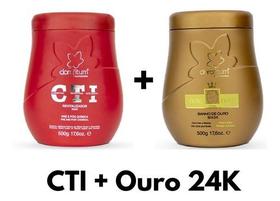 Kit 2 Mascaras Clorofitum 500g Cti + Ouro 24k Kit 2 Mascaras Clorofitum 500g Cti + Ouro 24k