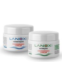 Kit 2 Máscaras Cronograma Capilar Hidratação Nutrição Lanox