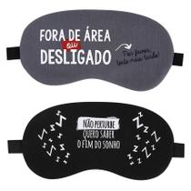 Kit 2 Máscaras De Dormir Tapa Olhos Sem Luz Claridade Durma Bem