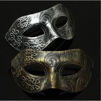 Kit 2 Máscaras Gladiador Baile Festas (1 Ouro e 1 Prata) - CM Presentes e Fantasias
