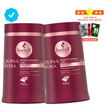 Kit 2 Máscaras Hidratação 4 Em 1 Quina Rosa Haskell 900g Cada