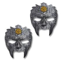 Kit 2 Mascaras Infantil Plástico Guerreiro de Batalha JR0949 Kit 2 Mascaras Infantil Plástico Guerreiro de Batalha JR0949