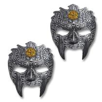 Kit 2 Mascaras Infantil Plástico Guerreiro De Batalha Jr0949 Kit 2 Mascaras Infantil Plástico Guerreiro De Batalha Jr0949