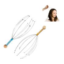 Kit 2 Massageadores Capilar Coçador De Cabeça Cafune