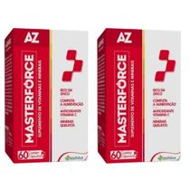 Kit 2 Masterforce AZ Suplemento Alimentar 60 cápsulas Kit 2 Masterforce AZ Suplemento Alimentar 60 cápsulas